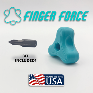Finger Force - Ergonomic Stubby Screwdriver: Short Tight Spaces Screwdriver and Bit Driver with Bit Included