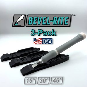 Bevel-Rite 3-Pack - 15, 30, and 45 Degree Hobby Knife Angle Guide